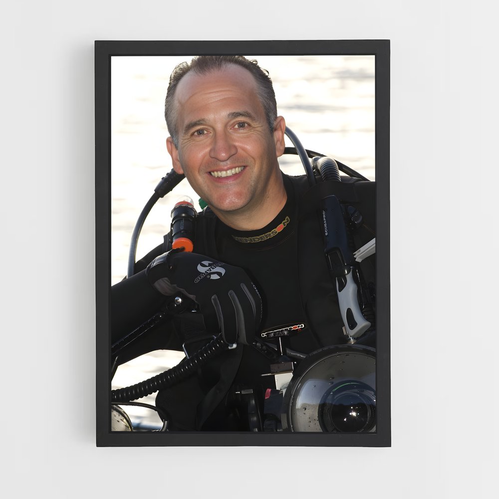 Poster Sourire des Profondeurs – affiche Plongée sous-marine (vue 2)